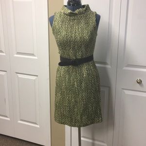 Muse sleeveless tweed dress